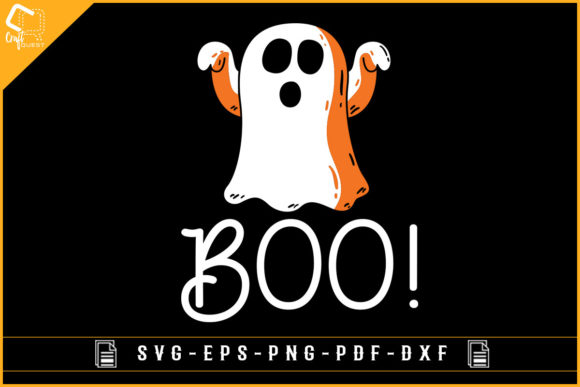 Boo Graphic for Halloween Crafts
