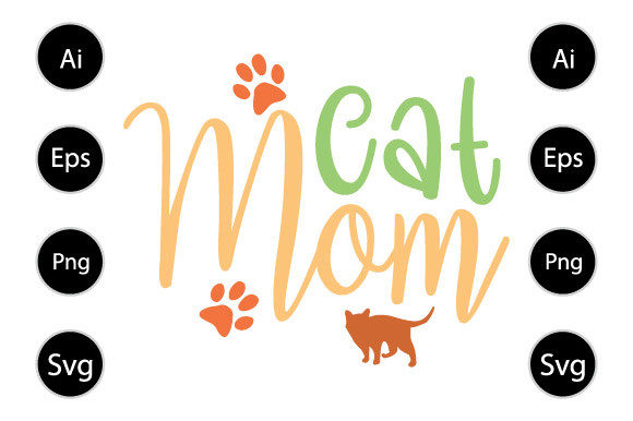 Cat Mom Graphic for Blog and Website Use