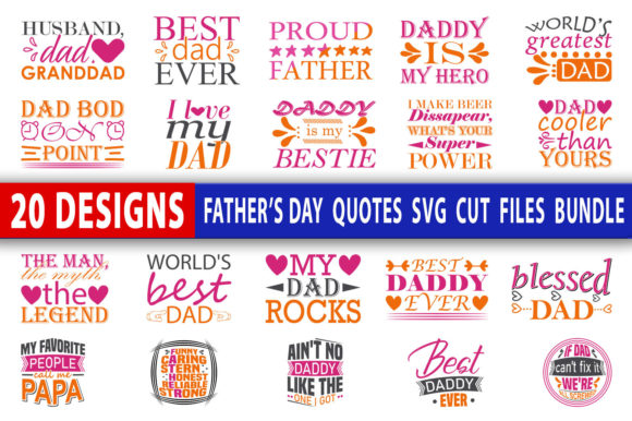 Father’s Day Graphics for Crafts and Branding