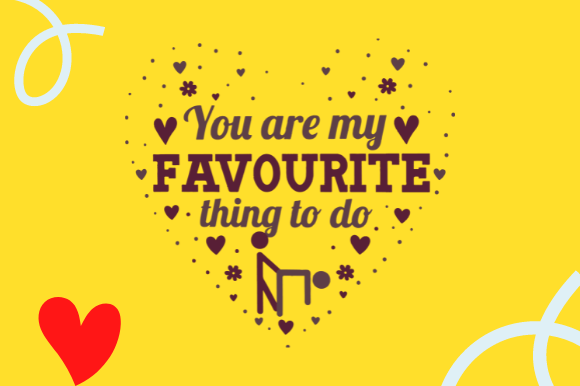 Favorite Thing to Do Funny Valentines Graphics for Crafts