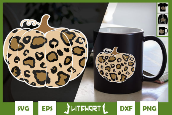 Fun Thanksgiving Pumpkin Leopard