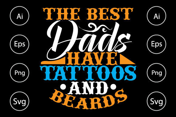 Funny Dad Beards Tee Graphics for Local Crafts