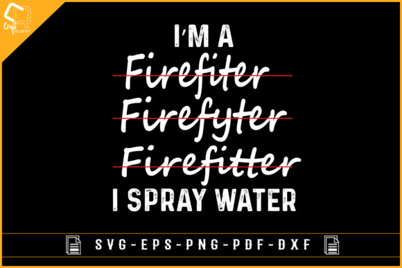 Funny Firefighter Graphics for Crafts