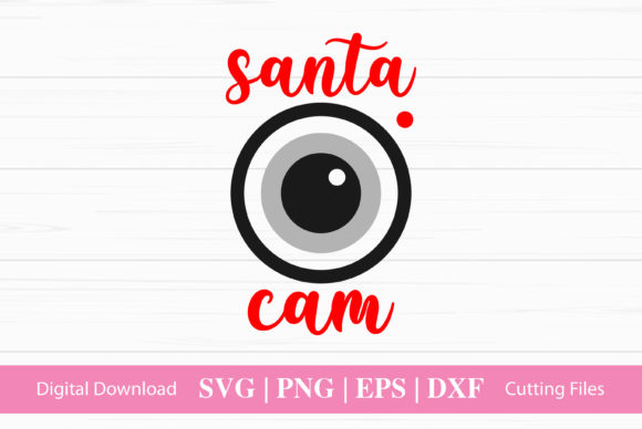 Funny Santa Cam: A Graphic Asset for Seasonal Crafts