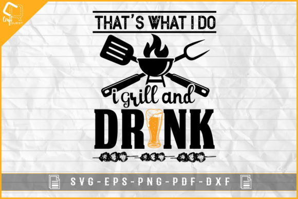 Grill & Drink Graphic for Local Branding