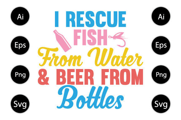 I Rescue Fish Graphics for Crafts